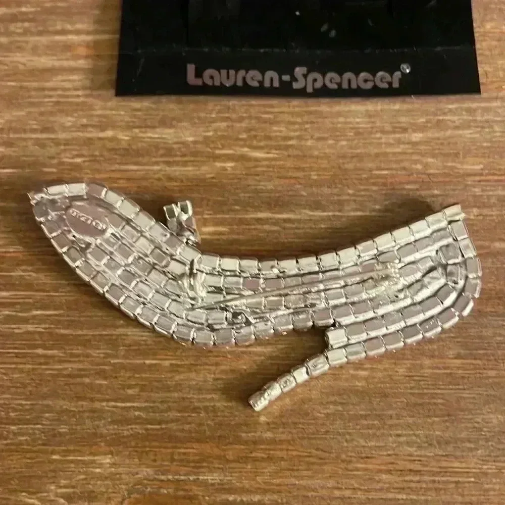 Lauren-Spencer Red Shoe Crystal Brooch NEW